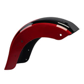 HR3 Starfire Black / Atomic Red Motorcycle Mudguard CVO STYLE REAR FENDER FOR Harley Touring 2014-2023